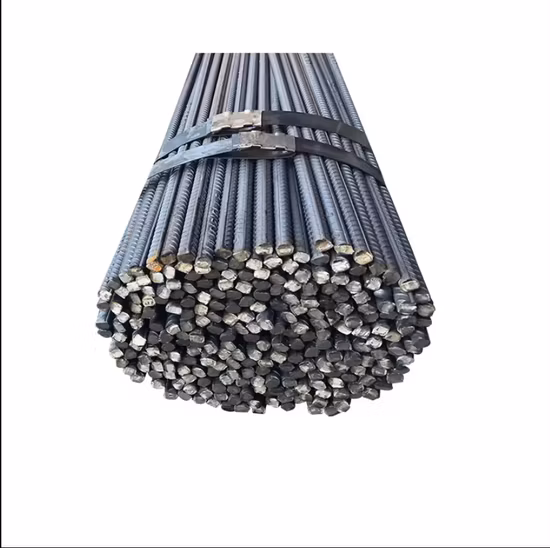 HRB400 HRB500 ASTM A615 Gr60 GB AISI JIS BS DIN Стальной стержень/стержень Пруток из нержавеющей стали 8 м 10 м 12 м 16 м Армирующий стальной стержень из деформированной стали Арматура для строительства на складе